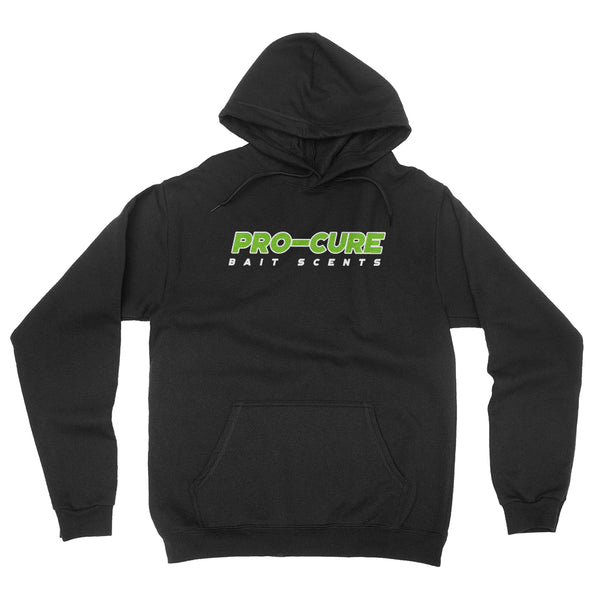 PRO-CURE BLACK HOODIE W/GREEN PIRATE LOGO