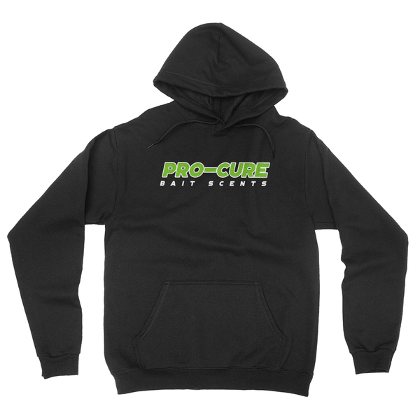 PRO-CURE BLACK HOODIE W/GREEN PIRATE LOGO