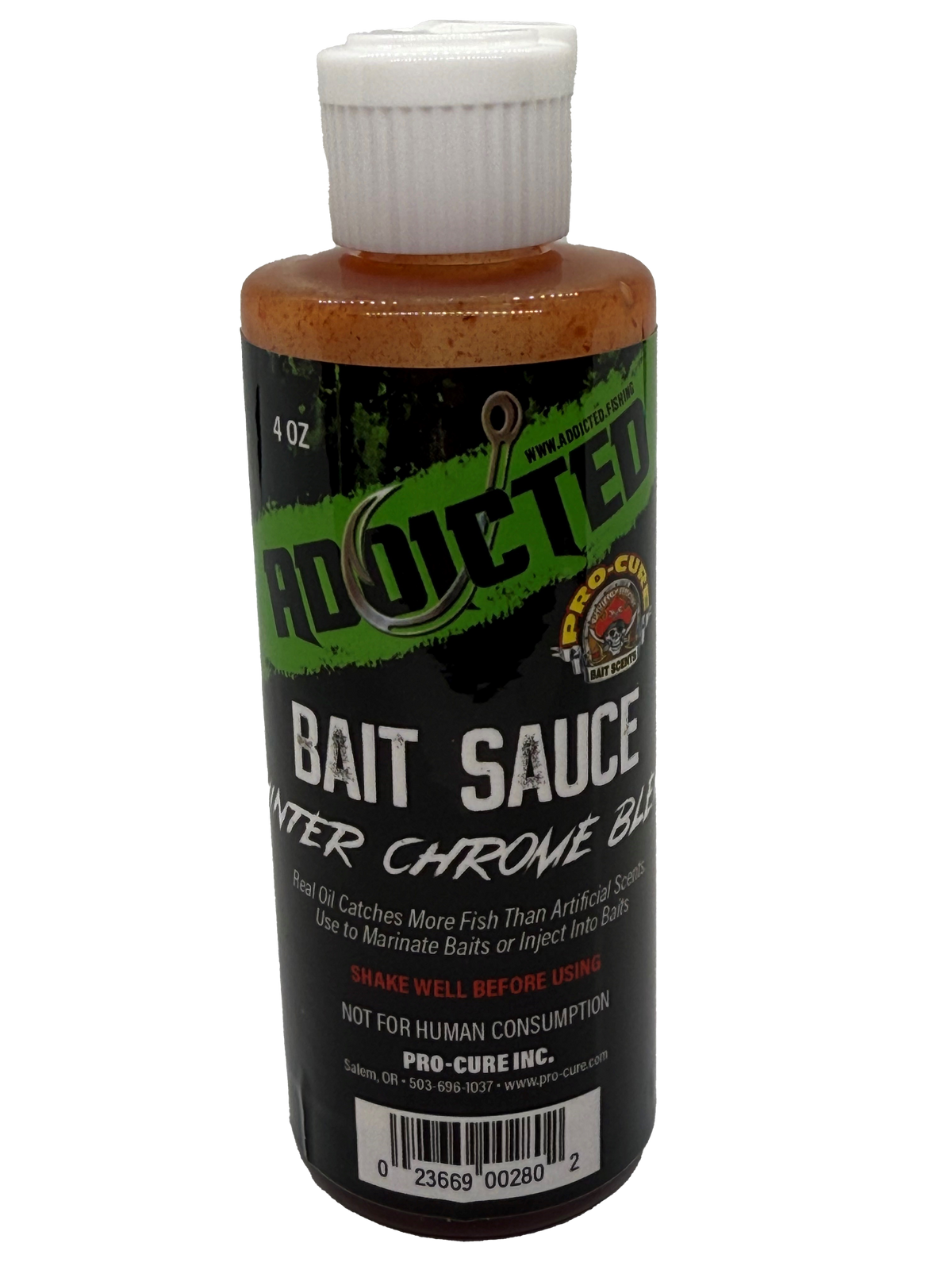 ADDICTED WINTER CHROME BLEND BAIT SAUCE 4oz. – Pro-Cure, Inc