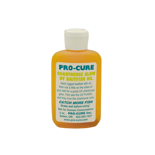 CHARTREUSE GLOW UV BAITFISH OIL