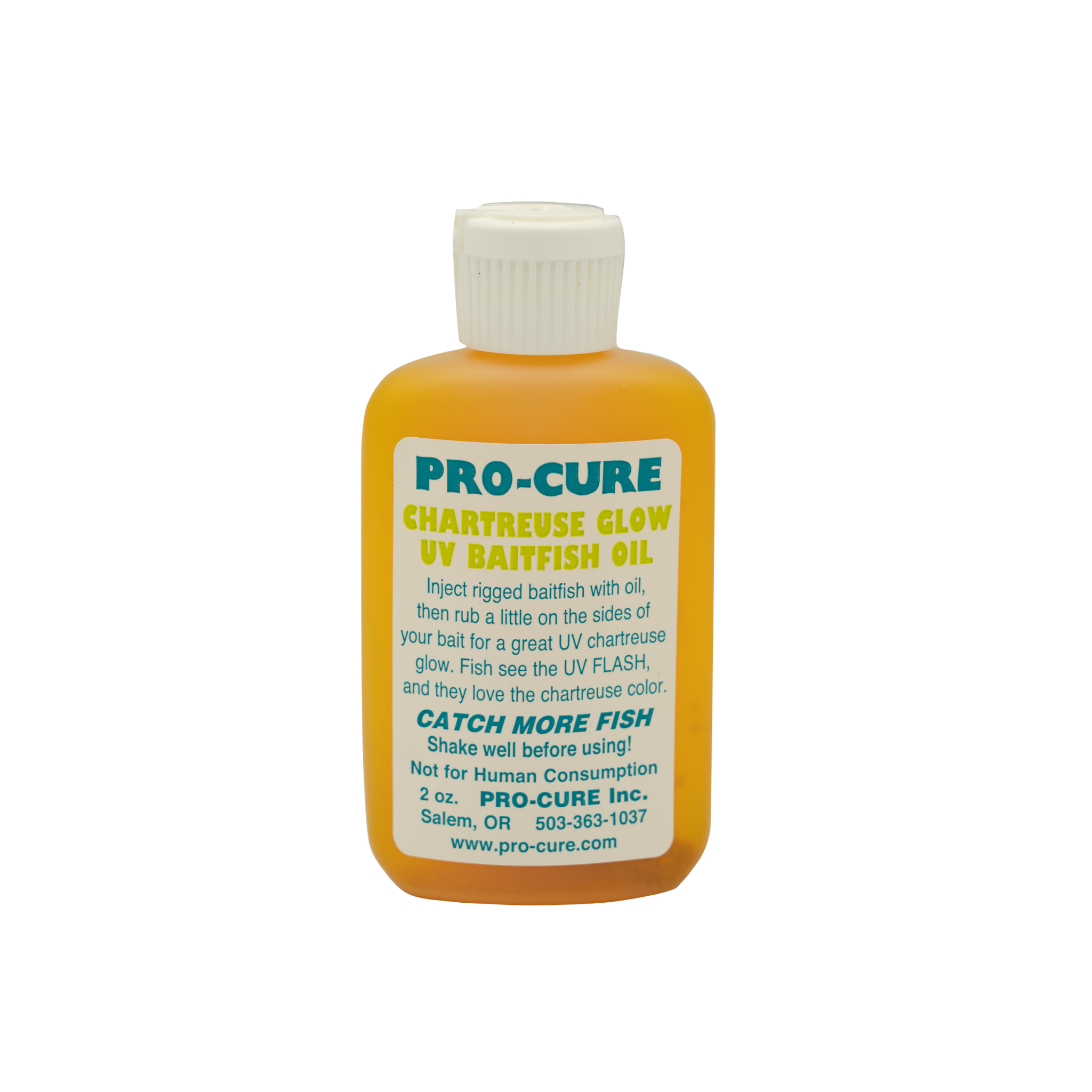 CHARTREUSE GLOW UV BAITFISH OIL – Pro-Cure, Inc