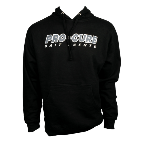 PRO-CURE BLACK HOODIE W/ GREY PIRATE LOGO