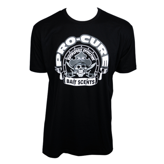 PRO-CURE BLACK SHORT SLEEVE W/ PIRATE LOGO